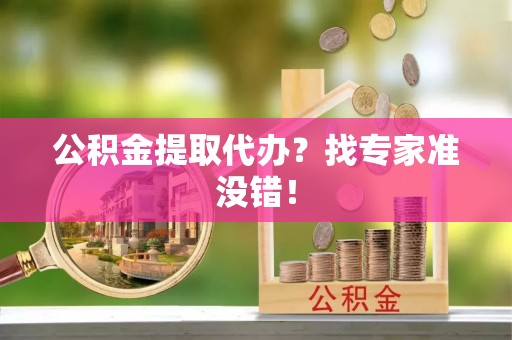 衡山公积金提取代办？找专家准没错！