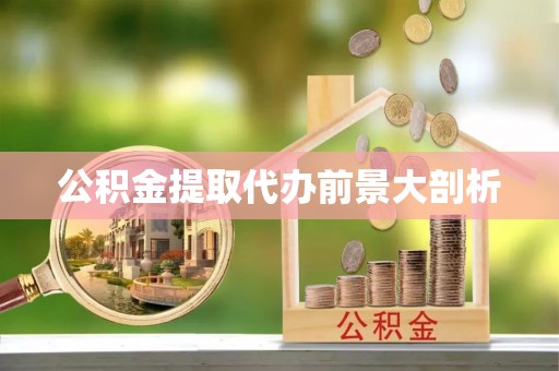 衡山公积金提取代办前景大剖析