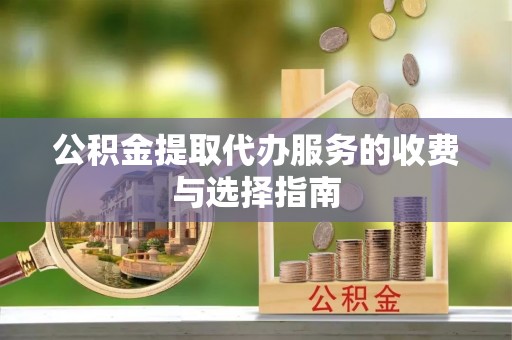 衡山公积金提取代办服务的收费与选择指南